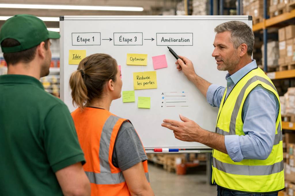 Philosophie kaizen : appliquer l’amélioration continue dans la grande distribution et les entrepôts